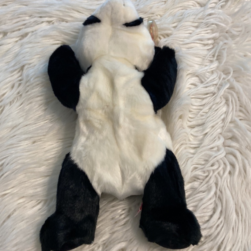 PEKING TY baby panda brand new with tag color white and black length 10/11” - Picture 3 of 8
